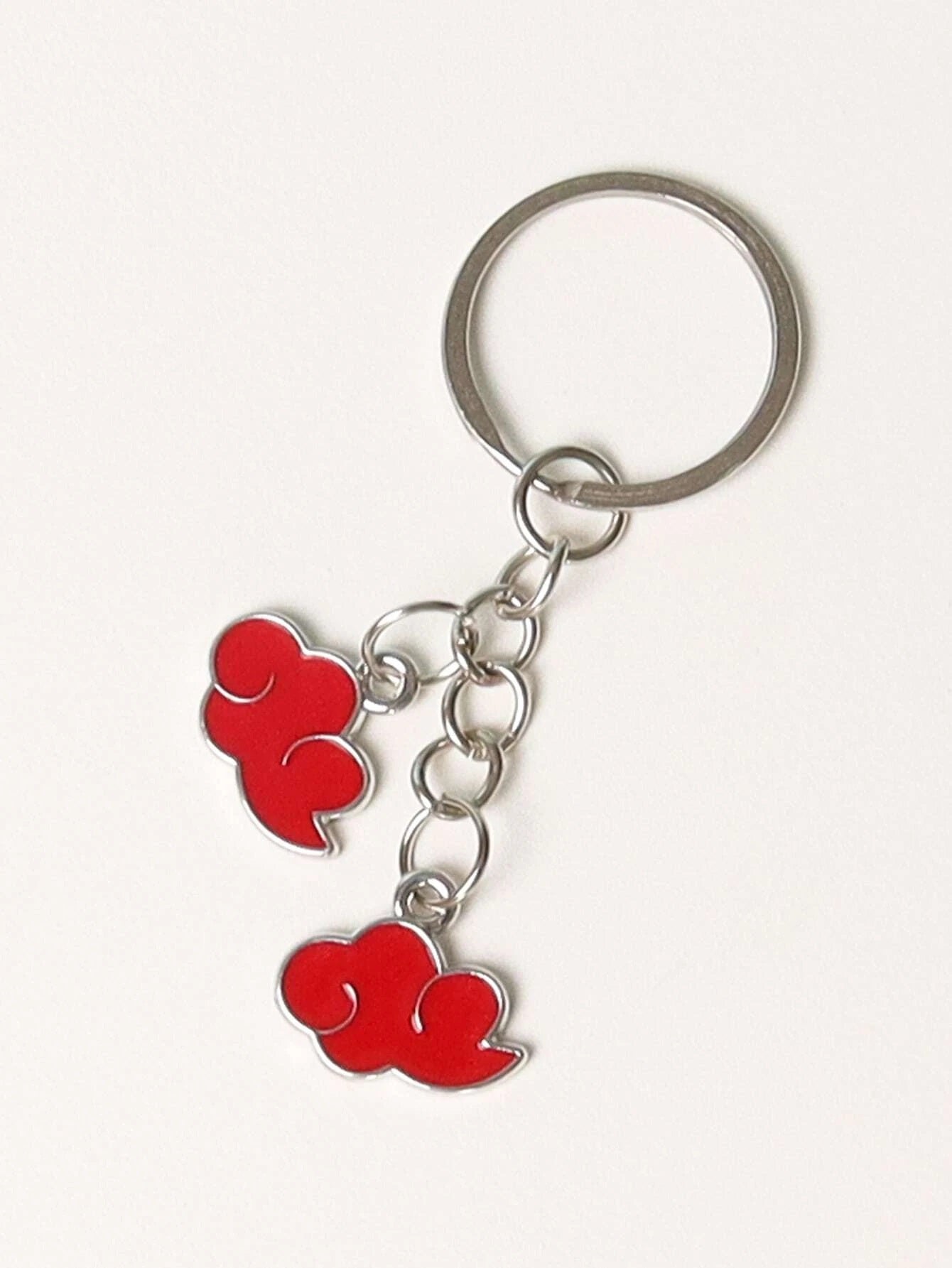 Naruto Anime Akatsuki Red Cloud Keychain