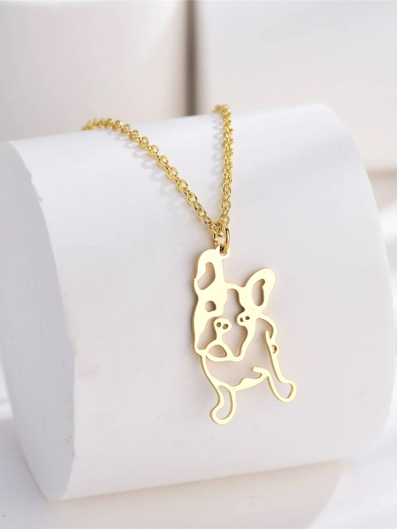Boston Terrier Dog Necklace