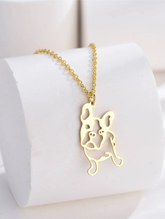 Boston Terrier Dog Necklace