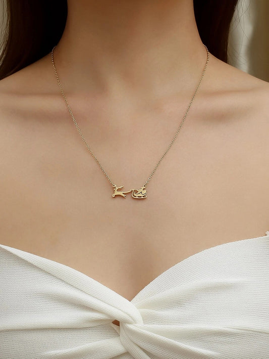 Christmas Reindeer Necklace