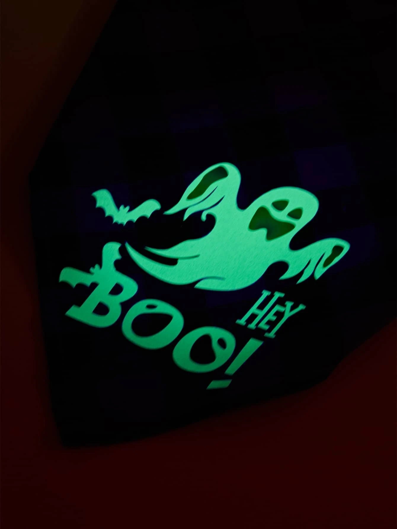 Pets Halloween Boo Bandana (Glow in the Dark)