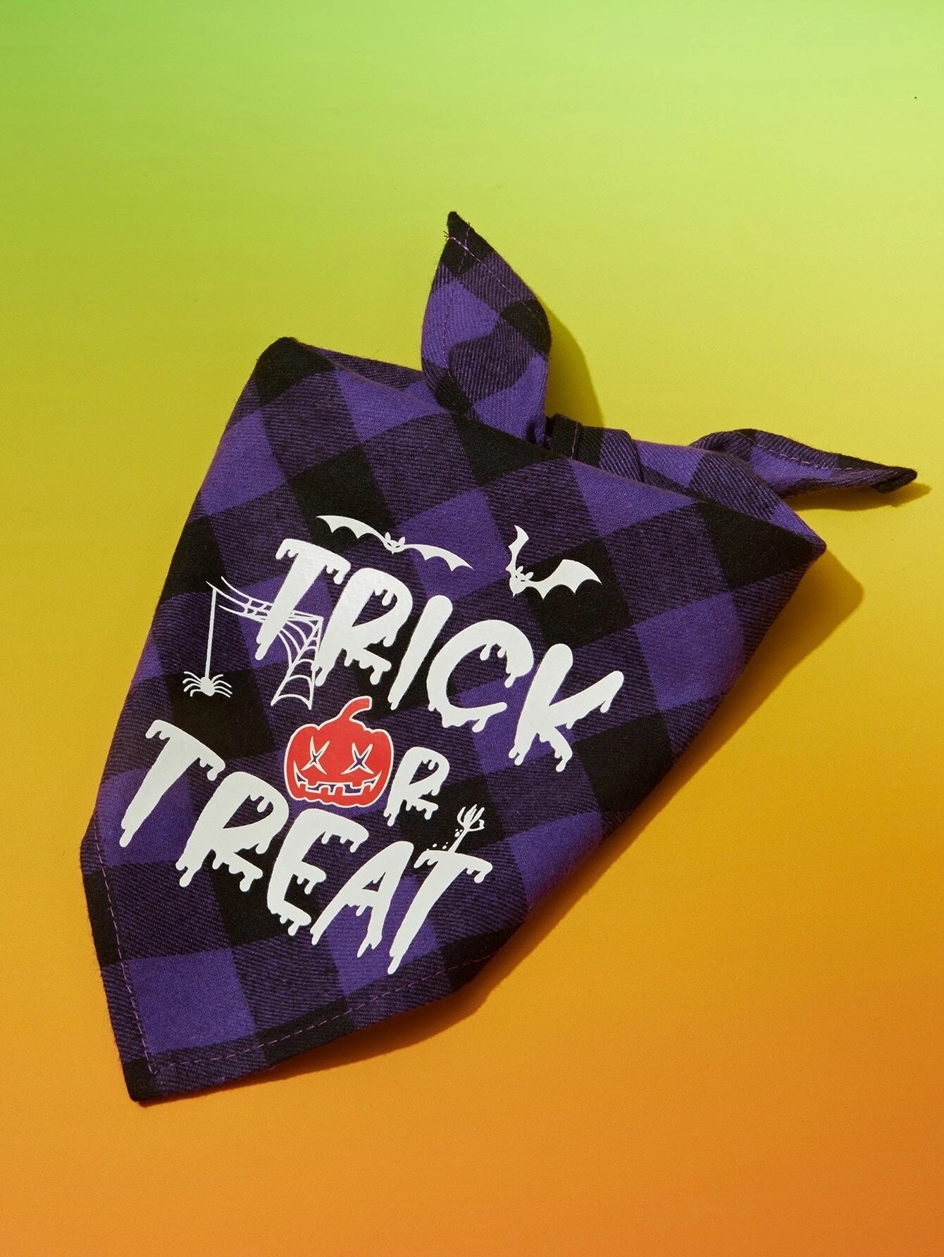 Pet Halloween Trick or Treat Bandana (Glow in the Dark)