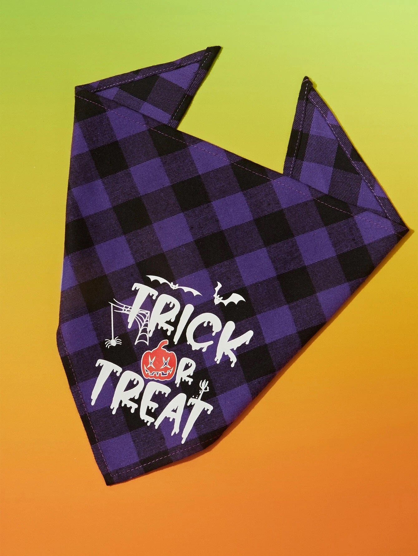 Pet Halloween Trick or Treat Bandana (Glow in the Dark)