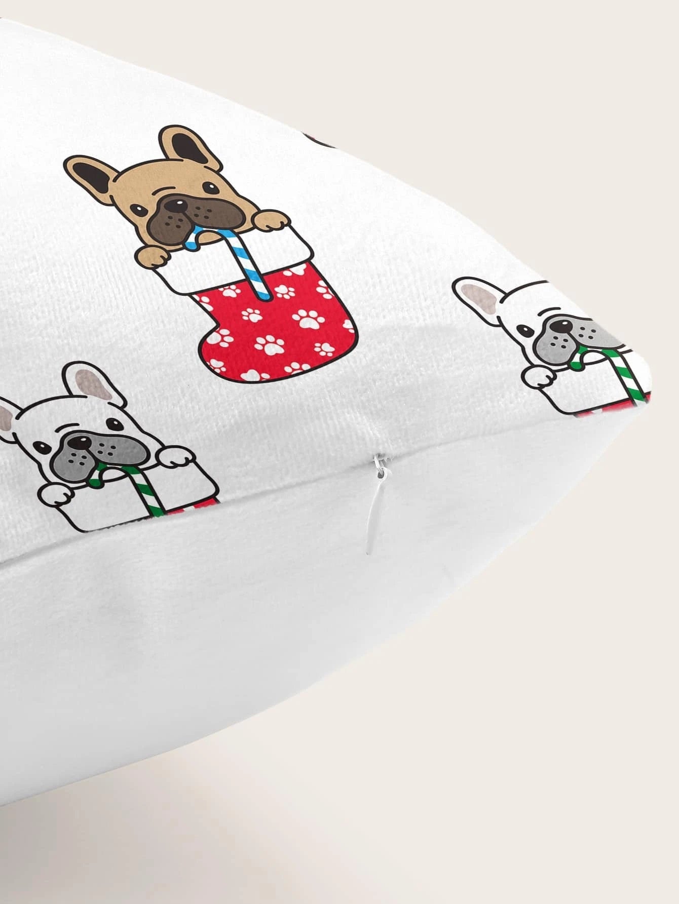 French Bulldog Christmas Scatter Cushion
