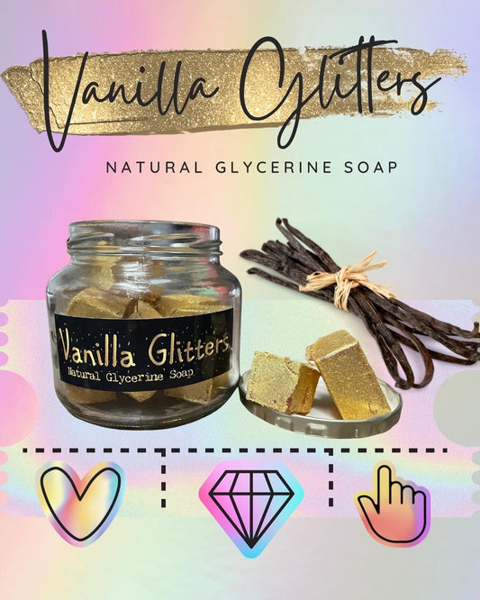 Vanilla Glitters Soap in a Jar