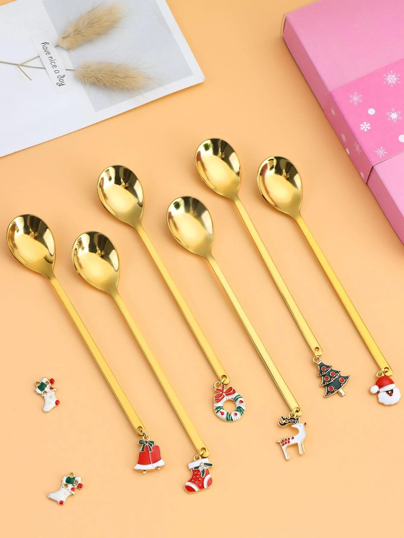 Christmas Pendant Spoon Set
