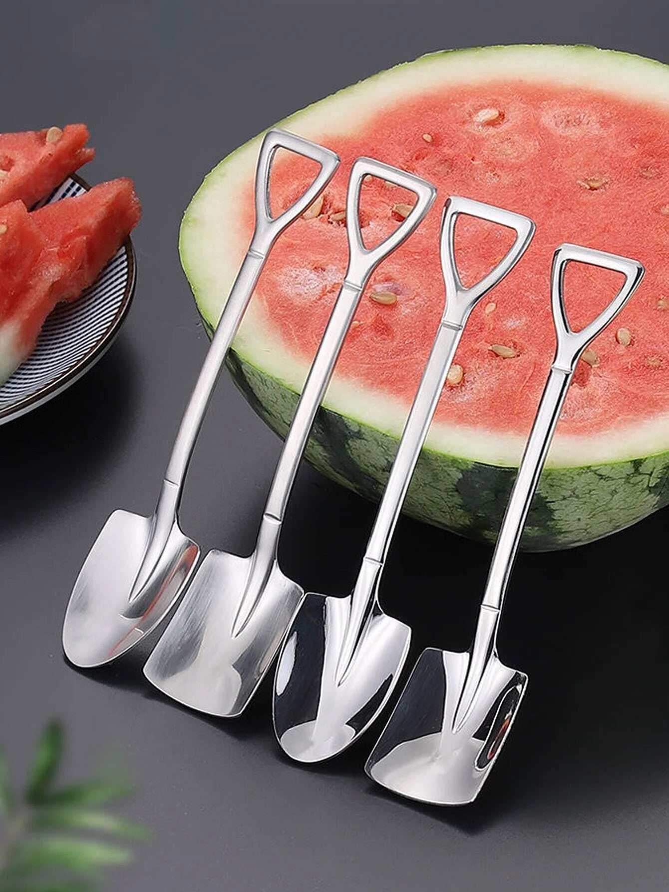 Spade and Shovel Spoon Set