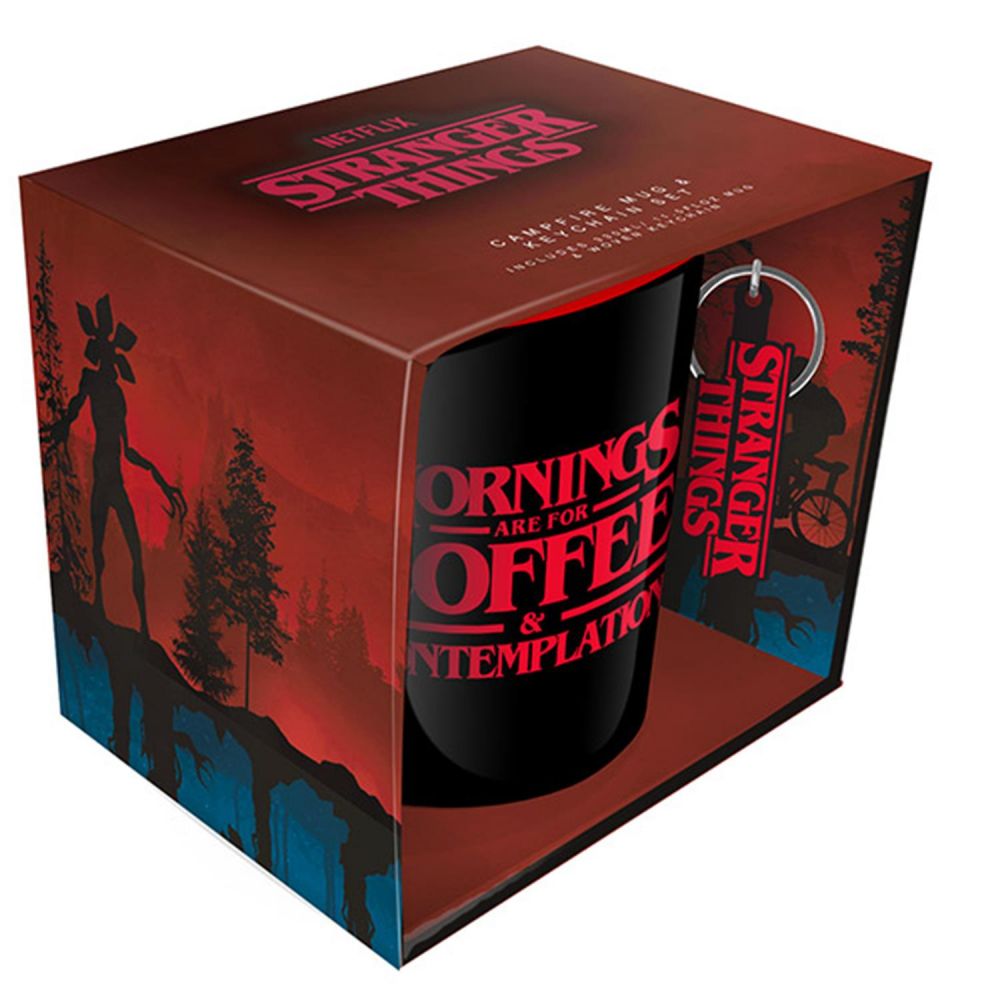 Stranger Things Campfire Mug and Keychain Set